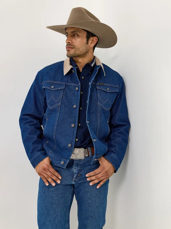 Men's Wrangler Blanket Lined Denim Jacket #74260PW