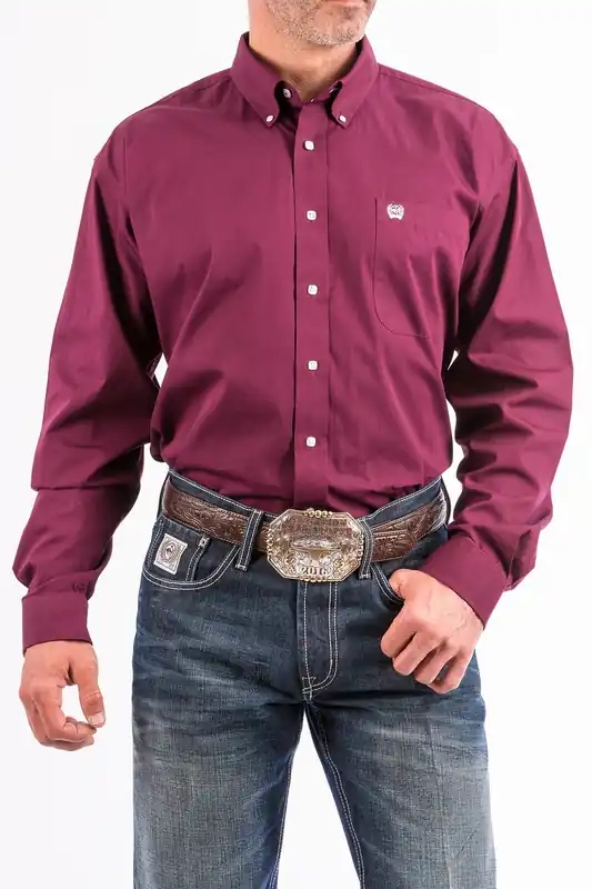 Men's Cinch Button Down Shirt #MTW1104239BUR