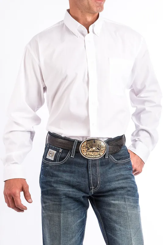 Men's Cinch Button Down Shirt #MT10320020WHT