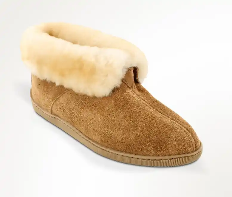 Men's Minnetonka Sheepskin Ankle Boot #3751 - Minnetonka Moccasins