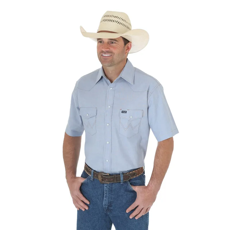 Men's Wrangler Authentic Cowboy Cut Snap Front Work Shirt #70131MW
