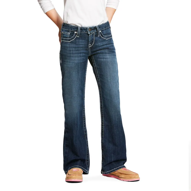 Girl's Ariat R.E.A.L. Boot Cut Entwined Jean #10025984