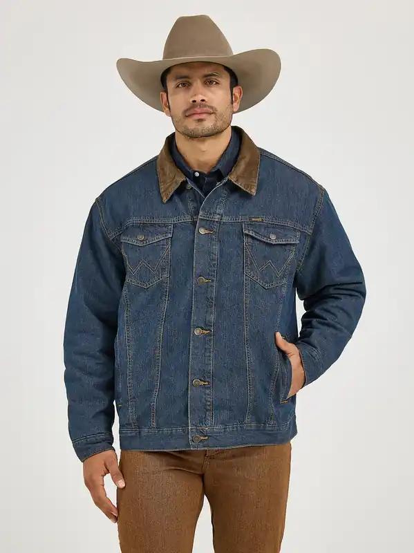 Men's Wrangler Blanket Lined Denim Jacket #74265RT