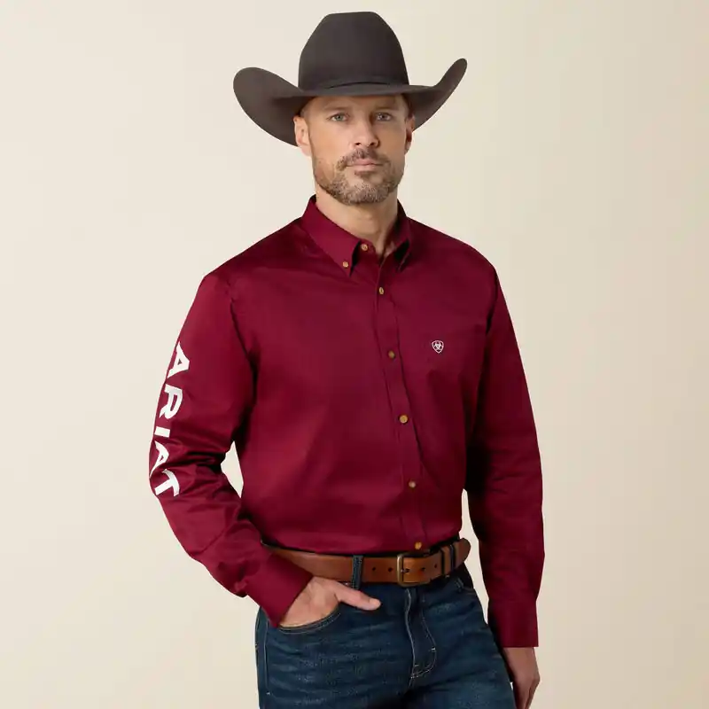 Men's Ariat Team Logo Classic Fit Button Down Shirt #10027995