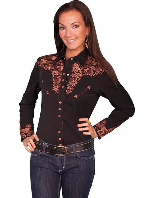 Women's Scully Snap Front Shirt #PL-654