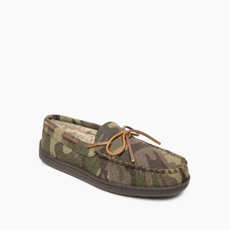 Men's Minnetonka Pile Lined Hardsole Slipper #3910-C