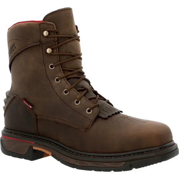 Men's Rocky Iron Skull Composite Toe Waterproof Lacer Work Boot #RKW0361-C