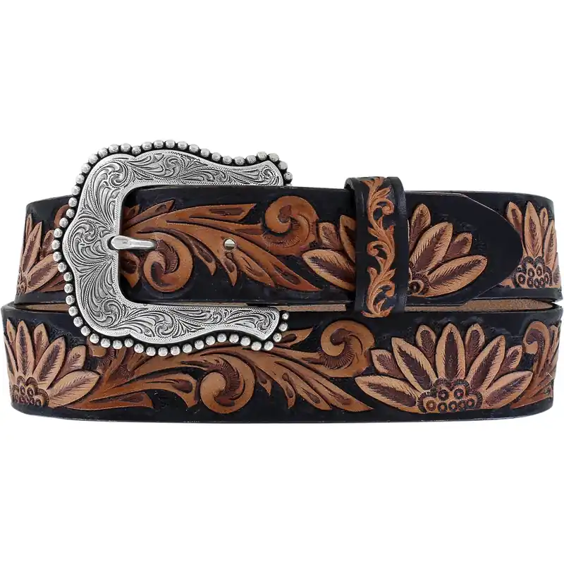 Women's Tony Lama Delheart Daisy Western Belt #C51263 - BRIGHTON