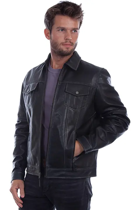 Men's Scully Leather Jacket #1032 - WAHMAKER