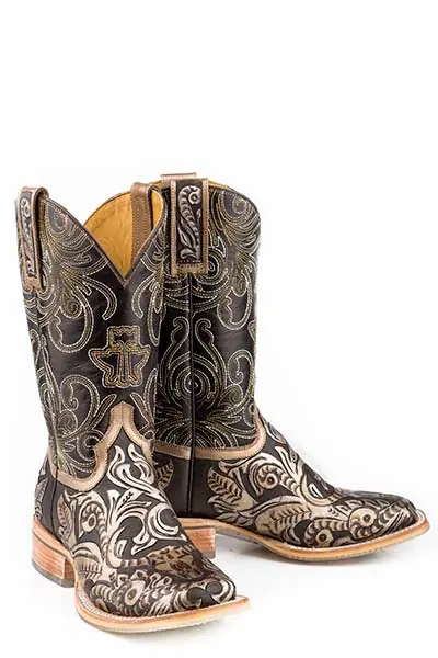 Women's Tin Haul Golden Horns Western Boot #14-021-0077-1413BR-C