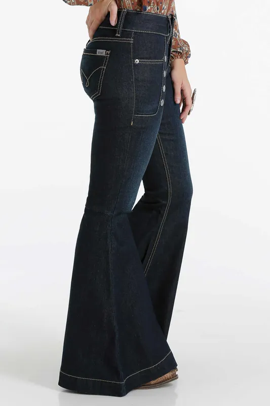 Women's Cruel Girl Slim Fit Hannah Far-Out Flare Jean #CB18554071IND-C