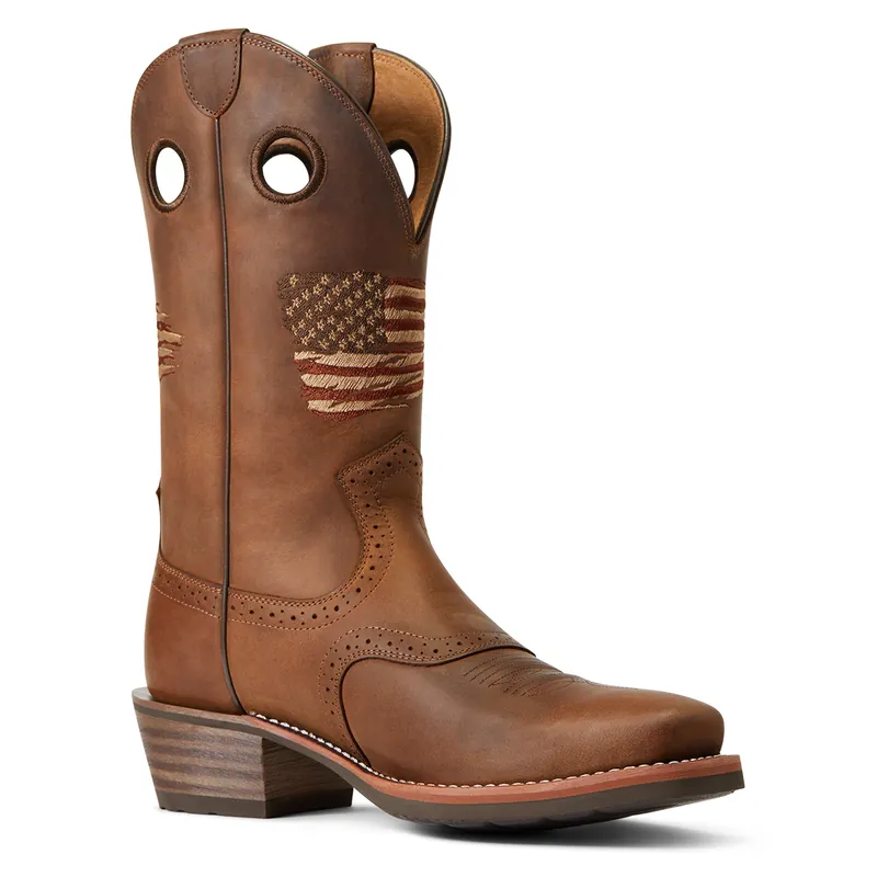 Men's Ariat Roughstock Patriot Western Boot #10040348-C