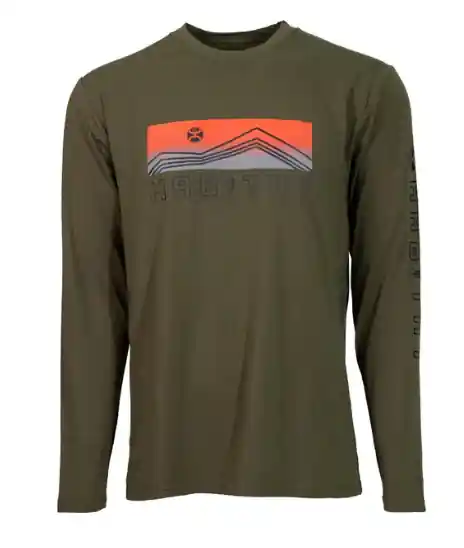 Men's Hooey Dusk Bamboo Habitat T-Shirt #HT1620OL-C