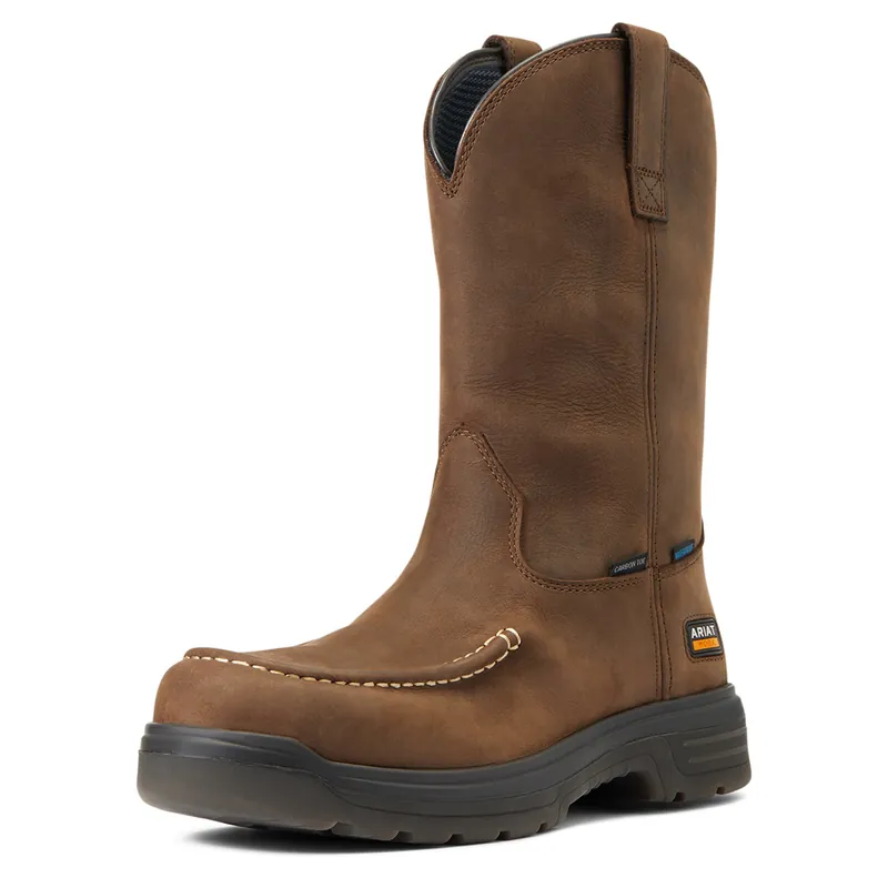 Men's Ariat Turbo Moc Toe Waterproof Carbon Toe Work Boot #10040396