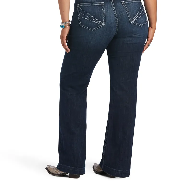 Women's Ariat Trouser Perfect Rise Aisha Wide Leg Jean #10040806X