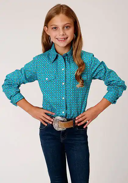 Girl's Roper Snap Front Shirt #03-080-0225-4009-C