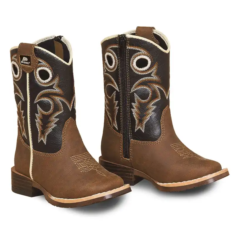 Toddler Double Barrel Trace Western Boots #4419202