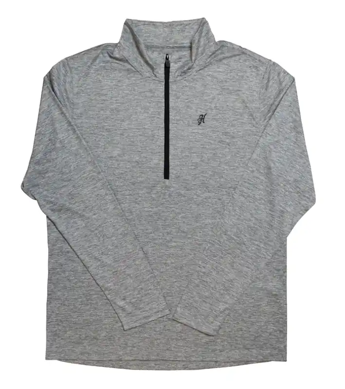 Men's Hooey Range Quarter Zip Pullover #HH1193GY-C