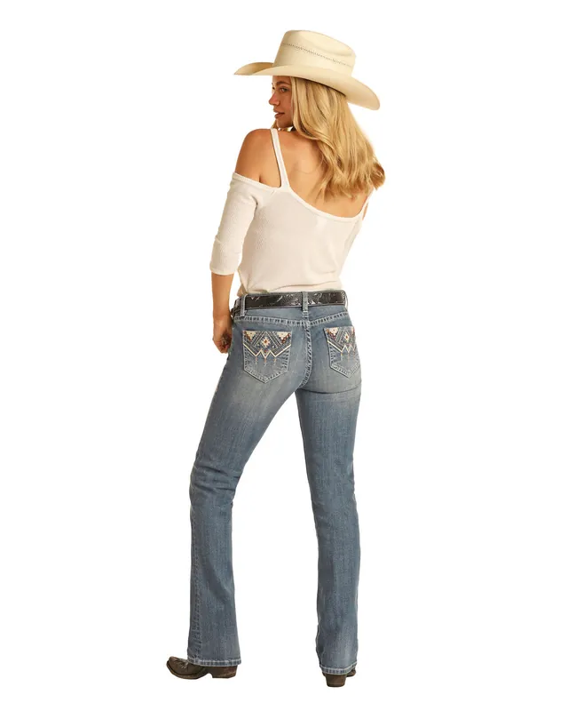 Women's Rock & Roll Cowgirl Bootcut Jean #RRWD4MRZTA-C