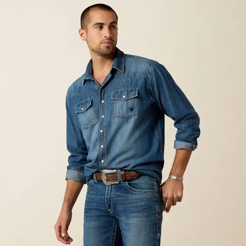 Men's Ariat Retro Fit Snap Front Shirt #10033464