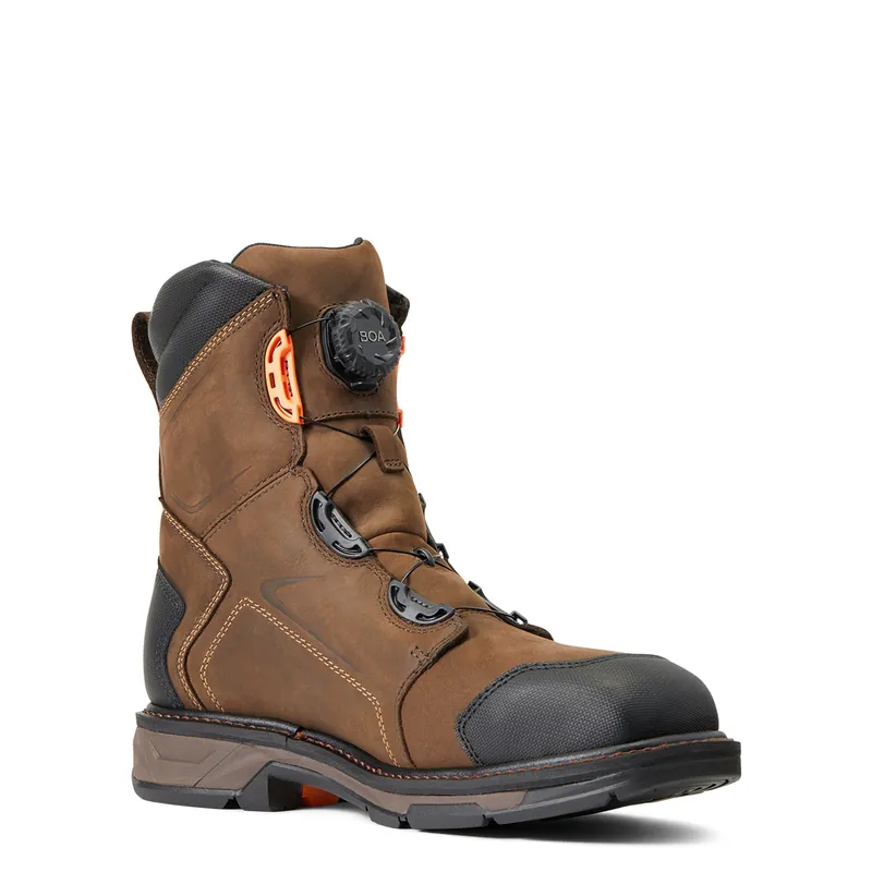 Men's Ariat WorkHog XT 8" BOA Waterproof Carbon Toe Work Boot #10038922