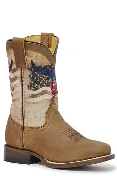 Youth's Roper American Bull Western Boot #09-119-7001-1665TA-C