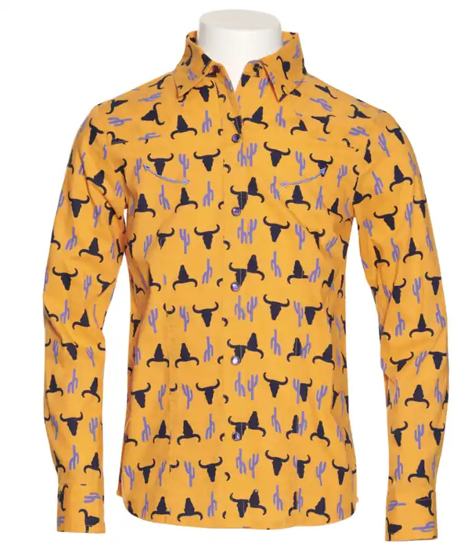 Girl's Cinch Gold Snap Front Long Sleeve #CTW3370011