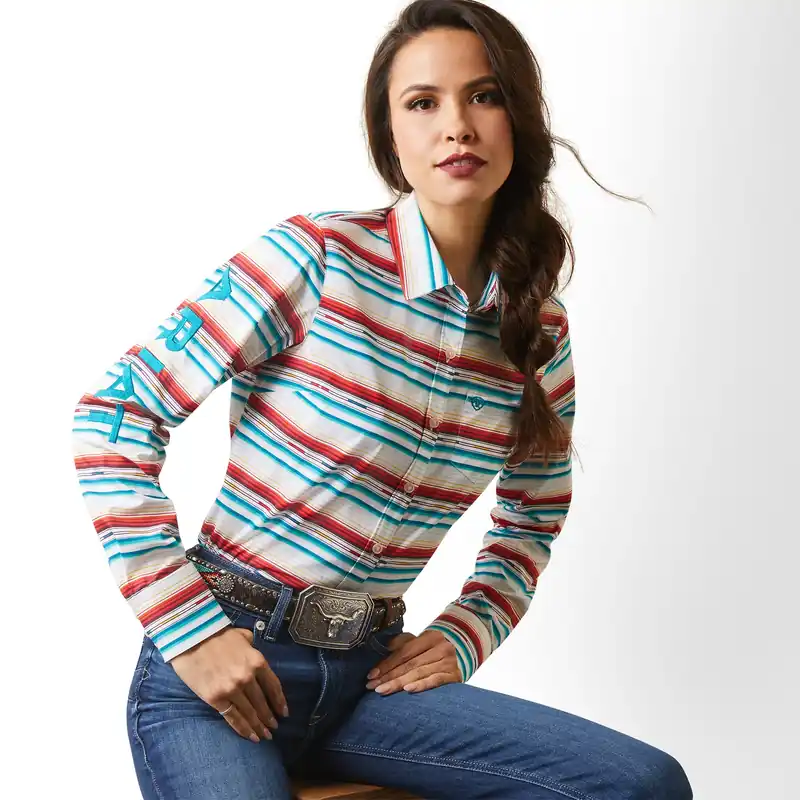 Women's Ariat Kirby Rosa Button Down Shirt #10043551-C