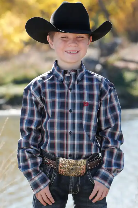 Boy's Cinch Button Down Shirt #MTW7060325-C