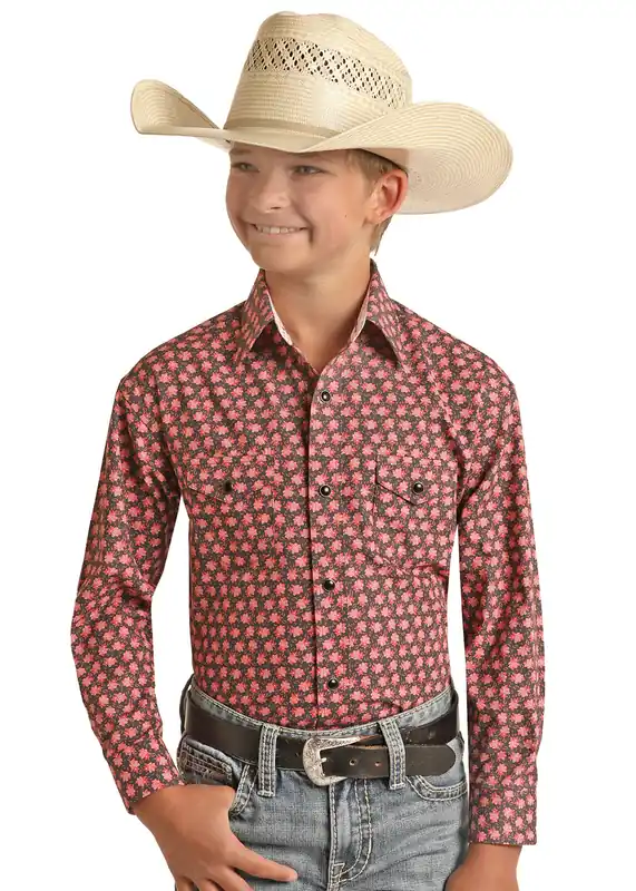 Boy's Panhandle Snap Front Shirt #PSBSOSR0MB-C