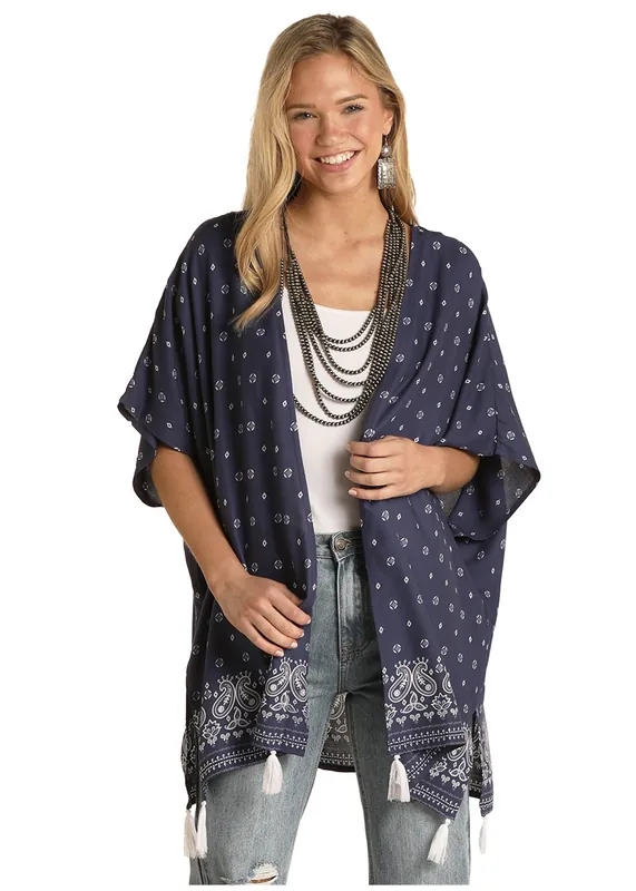 Women's White Label Kimono #WLWT27R0UL - PANHANDLE
