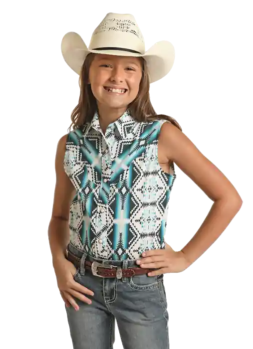 Girl’s Rock & Roll Cowgirl Snap Front Shirt #RRGSSSR0R6
