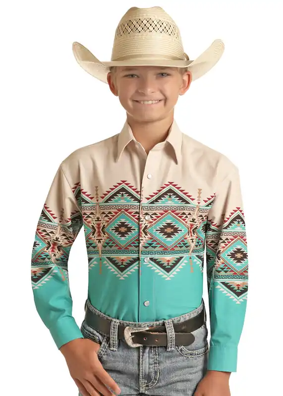 Boy's Panhandle Snap Front Shirt #PHBSOSR0MX-C
