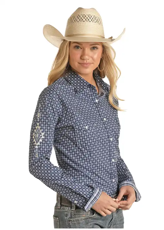 Women's Rough Stock Snap Front Shirt #RSWSOSR0NL-C
