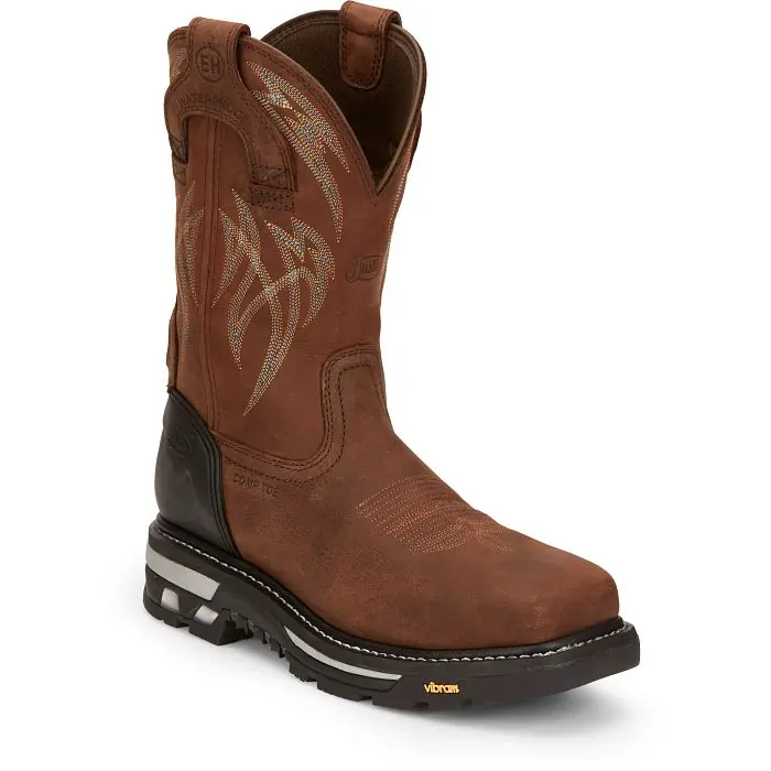 Men's Justin Waterproof Frontline HiViz Work Boot #CR2151-C