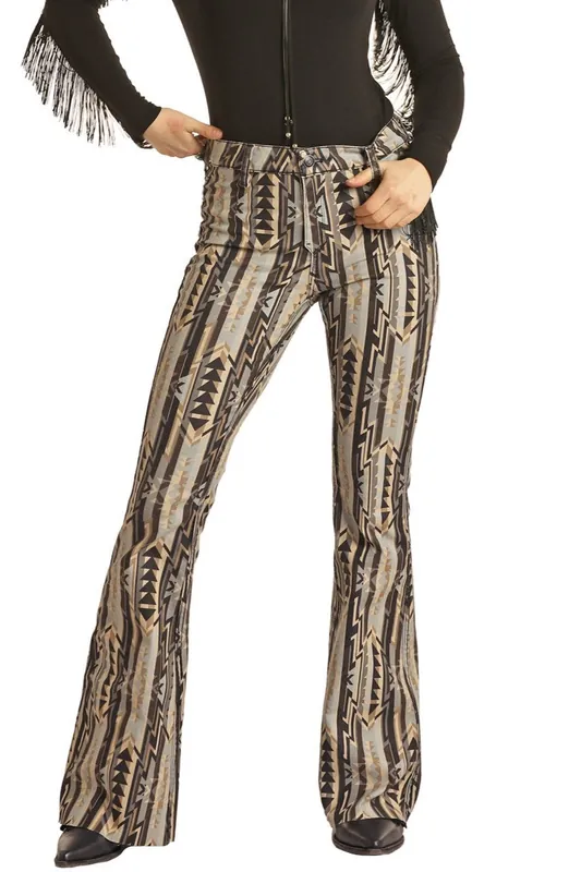 Women's Rock & Roll Reversible Flare Jean #BW6PD02928-C