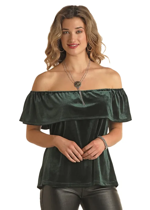 Women's White Label Off Shoulder Blouse #LW51T02880-C