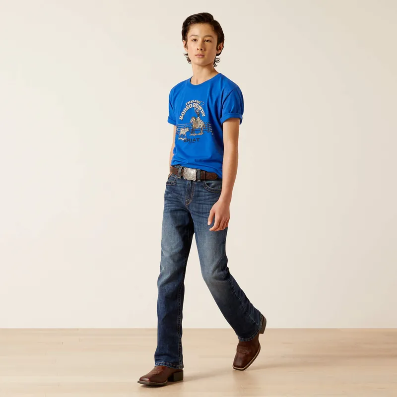 Boy's Ariat B4 Relaxed Dennis Boot Cut Jean #10045384-C