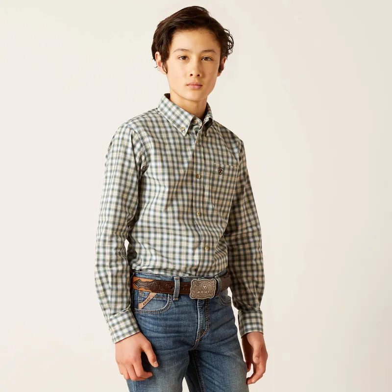 Boy's Ariat Pro Series Blake Classic Fit Button Down Shirt #10046435-C