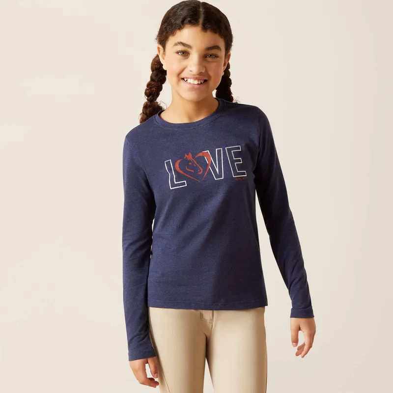 Girl's Ariat LOVE T-Shirt #10046496-C