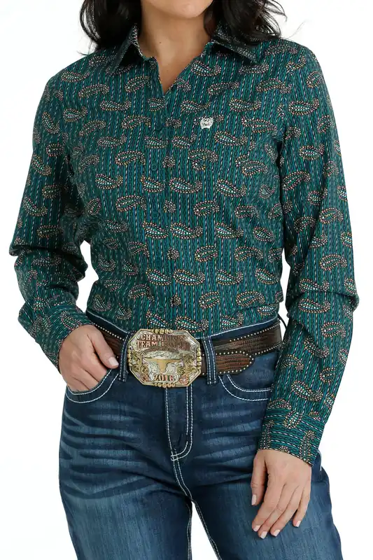 Women’s Cinch Button Shirt #MSW9164209-C