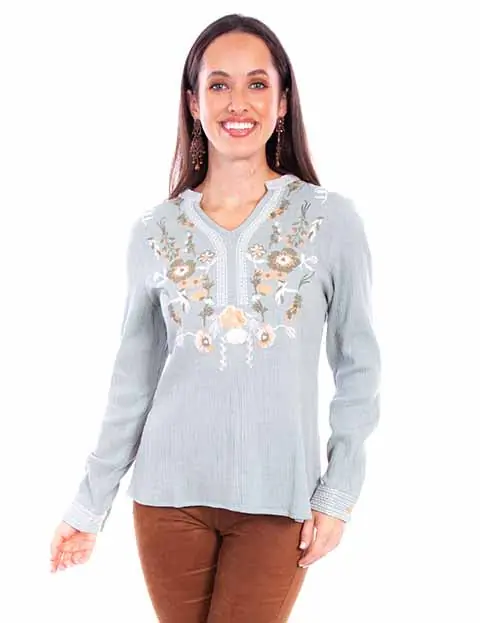 Women's Scully Blouse #HC881-SAG-C