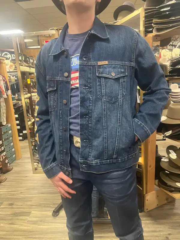 Men's Ariat Denim Team Trucker Jacket #10048255-C