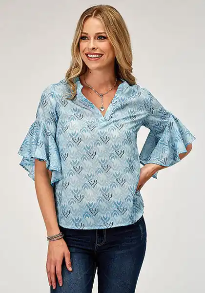 Women's Roper Blouse #03-051-0590-3073-C