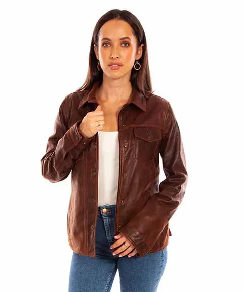 Women's Scully Leather Jacket #L1104-131-C