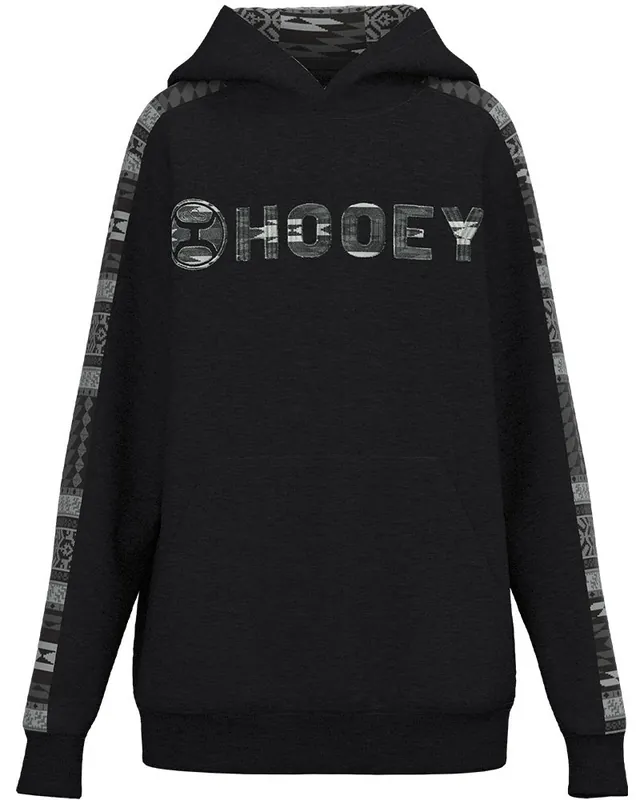 Boy's Hooey Canyon Hoody #HH1230BKGY-Y