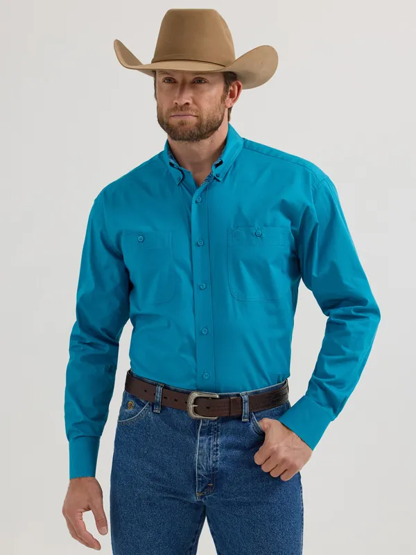 Men's Wrangler George Strait Button Down Shirt #112356631-C