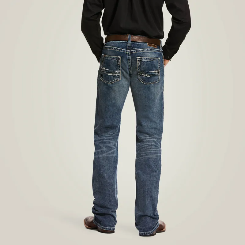Men's Ariat M5 Slim Stretch Adkins Stackable Straight Leg Jean #10030275-C