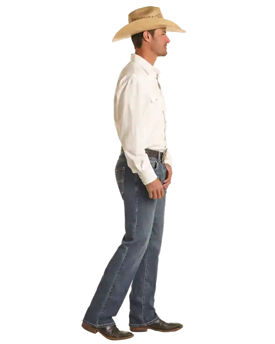 Men's Rock & Roll Cowboy Vintage 46' Slim Straight Jean #VM1RD03714
