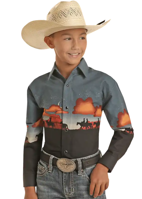 Boy's Panhandle Snap Front Shirt #SBN2S03218